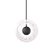 Load image into Gallery viewer, Cymbal LED Pendant Light in Black.