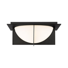 Load image into Gallery viewer, Echelon LED Flush Mount Ceiling Light in Black.