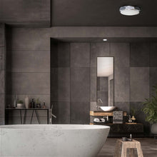 Load image into Gallery viewer, Grommet LED Flush Mount Ceiling Light in bathroom.