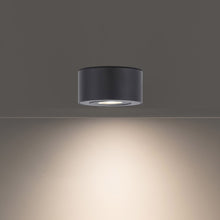 Load image into Gallery viewer, I Spy Outdoor LED Flush Mount Ceiling Light in Detail.