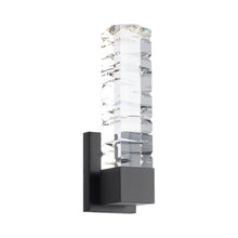 Load image into Gallery viewer, Juliet LED Bath Vanity and Wall Light in Black (15-Inch).