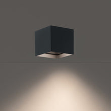 Load image into Gallery viewer, Kube Outdoor LED Flush Mount Ceiling Light in Detail.