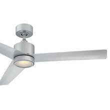 Load image into Gallery viewer, Lotus Downrod LED Ceiling Fan in Detail.
