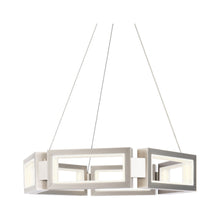Load image into Gallery viewer, Mies LED Chandelier in Aged Brass (Large).