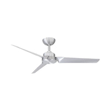 Load image into Gallery viewer, Roboto Downrod Ceiling Fan in 52-Inch/Brushed Aluminum.