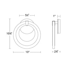 Load image into Gallery viewer, Serenity LED Wall Light - line drawing.