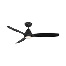 Load image into Gallery viewer, Skylark Outdoor LED Ceiling Fan in Matte Black (54-Inch).