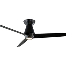 Load image into Gallery viewer, Slim LED Flush Mount Ceiling Fan in Detail.