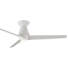 Load image into Gallery viewer, Slim LED Flush Mount Ceiling Fan in Detail.