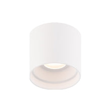 Load image into Gallery viewer, Squat LED Outdoor Flush Mount Light in White.
