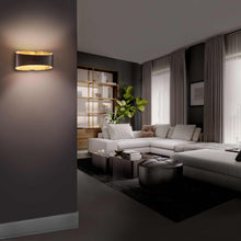 Load image into Gallery viewer, Swerve LED Wall Light in living room.