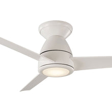 Load image into Gallery viewer, Tip-Top LED Flush Mount Ceiling Fan in Detail.