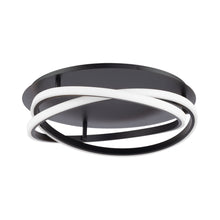 Load image into Gallery viewer, Veloce LED Flush Mount Ceiling Light in Black.