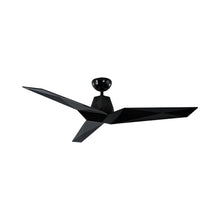 Load image into Gallery viewer, Vortex Downrod Ceiling Fan in Gloss Black.