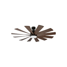 Load image into Gallery viewer, Windflower Downrod LED Ceiling Fan in 60-Inch/Oil Rubbed Bronze/Dark Walnut.
