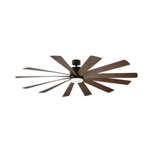Load image into Gallery viewer, Windflower Downrod LED Ceiling Fan in 80-Inch/Oil Rubbed Bronze/Dark Walnut.