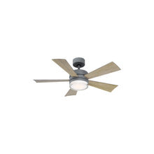 Load image into Gallery viewer, Wynd Downrod LED Ceiling Fan in 42-Inch/Graphite.