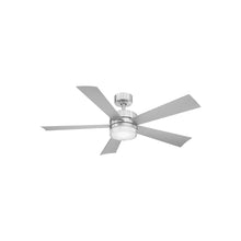 Load image into Gallery viewer, Wynd Downrod LED Ceiling Fan in 52-Inch/Stainless Steel.