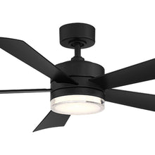 Load image into Gallery viewer, Wynd Downrod LED Ceiling Fan in Detail.