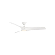 Load image into Gallery viewer, Zephyr Downrod LED Ceiling Fan in 52-Inch/Matte White.