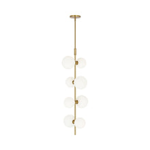 Load image into Gallery viewer, ModernRail LED Pendant Light in Glass Orbs.