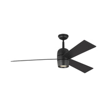 Load image into Gallery viewer, Alba LED Ceiling Fan in Midnight Black.