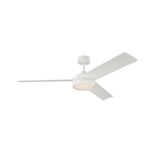 Load image into Gallery viewer, Cirque LED Ceiling Fan in Matte White.