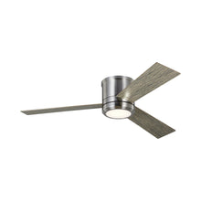 Load image into Gallery viewer, Clarity Max LED Ceiling Fan in Brushed Steel/Silver.