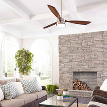 Load image into Gallery viewer, Destin LED Ceiling Fan in living room.