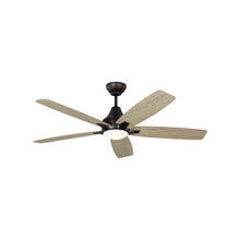 Load image into Gallery viewer, Lowden Indoor / Outdoor LED Ceiling Fan in Aged Pewter/Light Grey Weathered Oak (52-Inch).