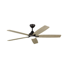 Load image into Gallery viewer, Lowden Indoor / Outdoor LED Ceiling Fan in Aged Pewter/Light Grey Weathered Oak (60-Inch).