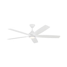 Load image into Gallery viewer, Lowden Indoor / Outdoor LED Ceiling Fan in Matte White/Matte White (60-Inch).