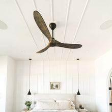 Load image into Gallery viewer, Maverick Ceiling Fan in bedroom.