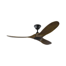 Load image into Gallery viewer, Maverick II Ceiling Fan in Matte Black/Dark Walnut (52-Inch).