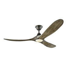 Load image into Gallery viewer, Maverick II Ceiling Fan in Aged Pewter/Light Grey Weathered Oak (60-Inch).