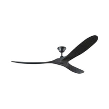 Load image into Gallery viewer, Maverick Max Ceiling Fan in Matte Black/Matte Black (No Light Kit).