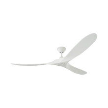 Load image into Gallery viewer, Maverick Max Ceiling Fan in Matte White/Matte White (No Light Kit).