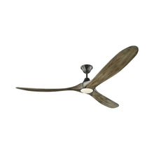 Load image into Gallery viewer, Maverick Max Ceiling Fan in Aged Pewter/Light Grey Weathered Oak (Light Kit Included).