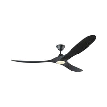 Load image into Gallery viewer, Maverick Max Ceiling Fan in Matte Black/Matte Black (Light Kit Included).