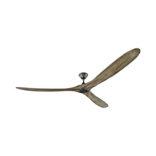 Load image into Gallery viewer, Maverick Super Max Ceiling Fan in Aged Pewter/Light Grey Weathered Oak.