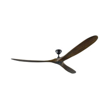Load image into Gallery viewer, Maverick Super Max Ceiling Fan in Matte Black/Dark Walnut.