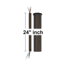 Load image into Gallery viewer, Minimalist Downrod in Aged Pewter (24 inches).