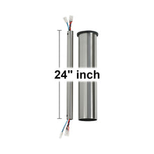 Load image into Gallery viewer, Minimalist Downrod in Brushed Steel (24 inches).