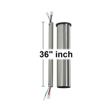 Load image into Gallery viewer, Minimalist Downrod in Brushed Steel (36 Inches).