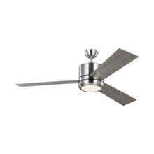 Load image into Gallery viewer, Vision Max LED Ceiling Fan in Brushed Steel.