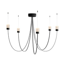 Load image into Gallery viewer, Gravity LED Chandelier in Black.