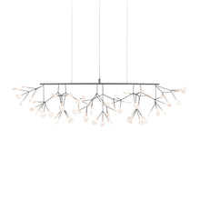 Load image into Gallery viewer, Heracleum III LED Linear Pendant Light in Nickel.