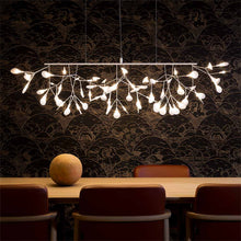 Load image into Gallery viewer, Heracleum III LED Linear Pendant Light in dining room.