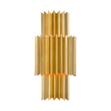 Load image into Gallery viewer, Moxy Wall Light in Gold Leaf/Double.