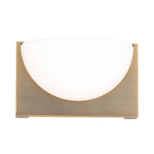 Load image into Gallery viewer, Mylie LED Bath Wall Light in Aged Brass.